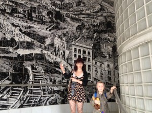 Huge and detailed pic on the stairwell of Holborn Viaduct