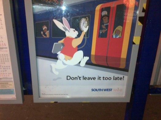 A beautiful Alice-inspired safety poster.