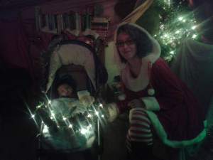 This little man was our youngest visitor!